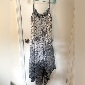 Boston proper size 12 handkerchief dress paisley